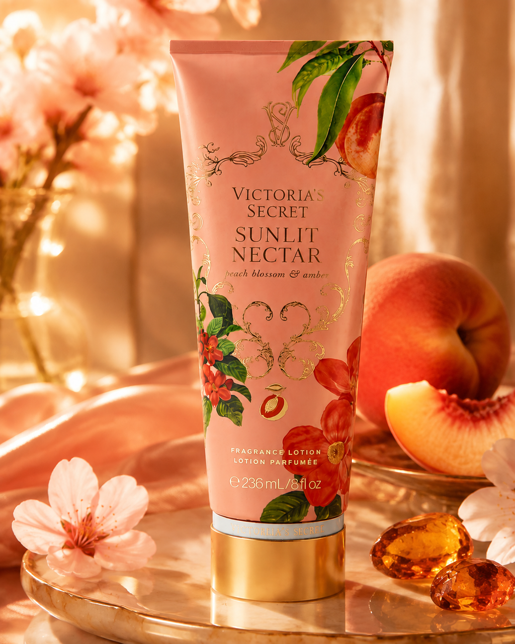 Victoria’s Secret Sunlit Nectar Fragrance Lotion for Women 8 fl oz