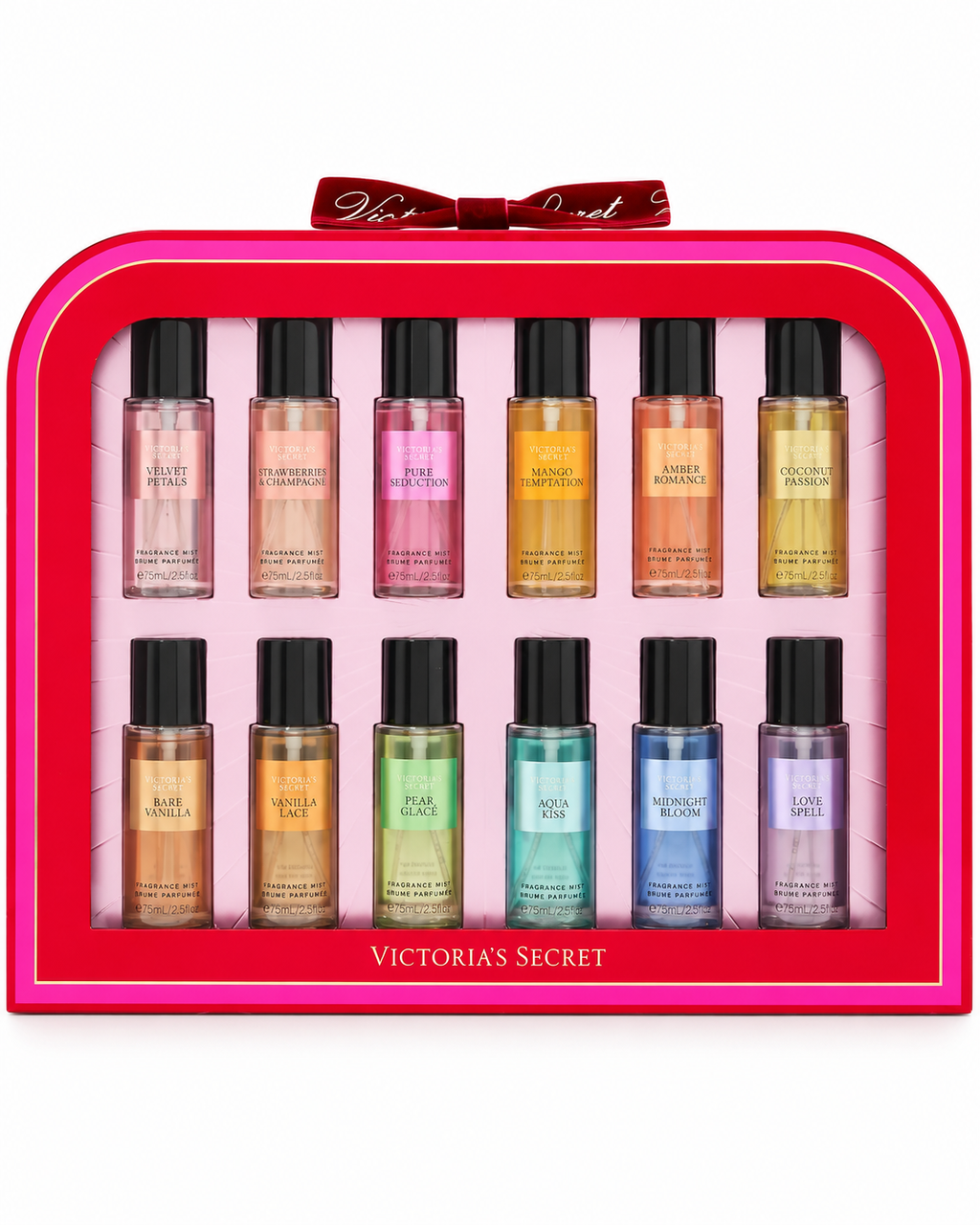 Victoria’s Secret Ultimate Fragrance Exploration Body Mist Set, 0.21 fl oz (Pack of 12), 2.5 fl oz Total