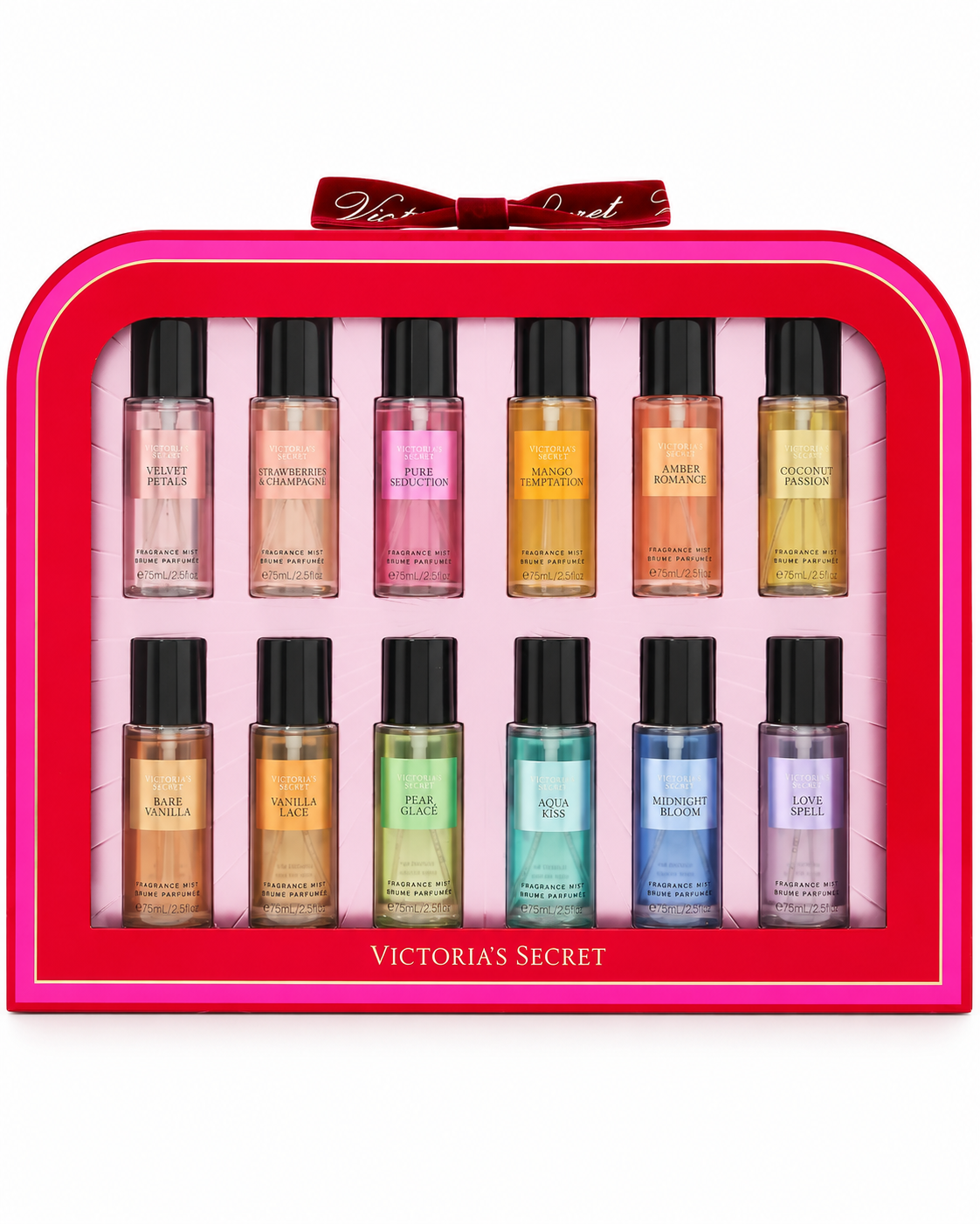 Victoria’s Secret Ultimate Fragrance Exploration Body Mist Set, 0.21 fl oz (Pack of 12), 2.5 fl oz Total