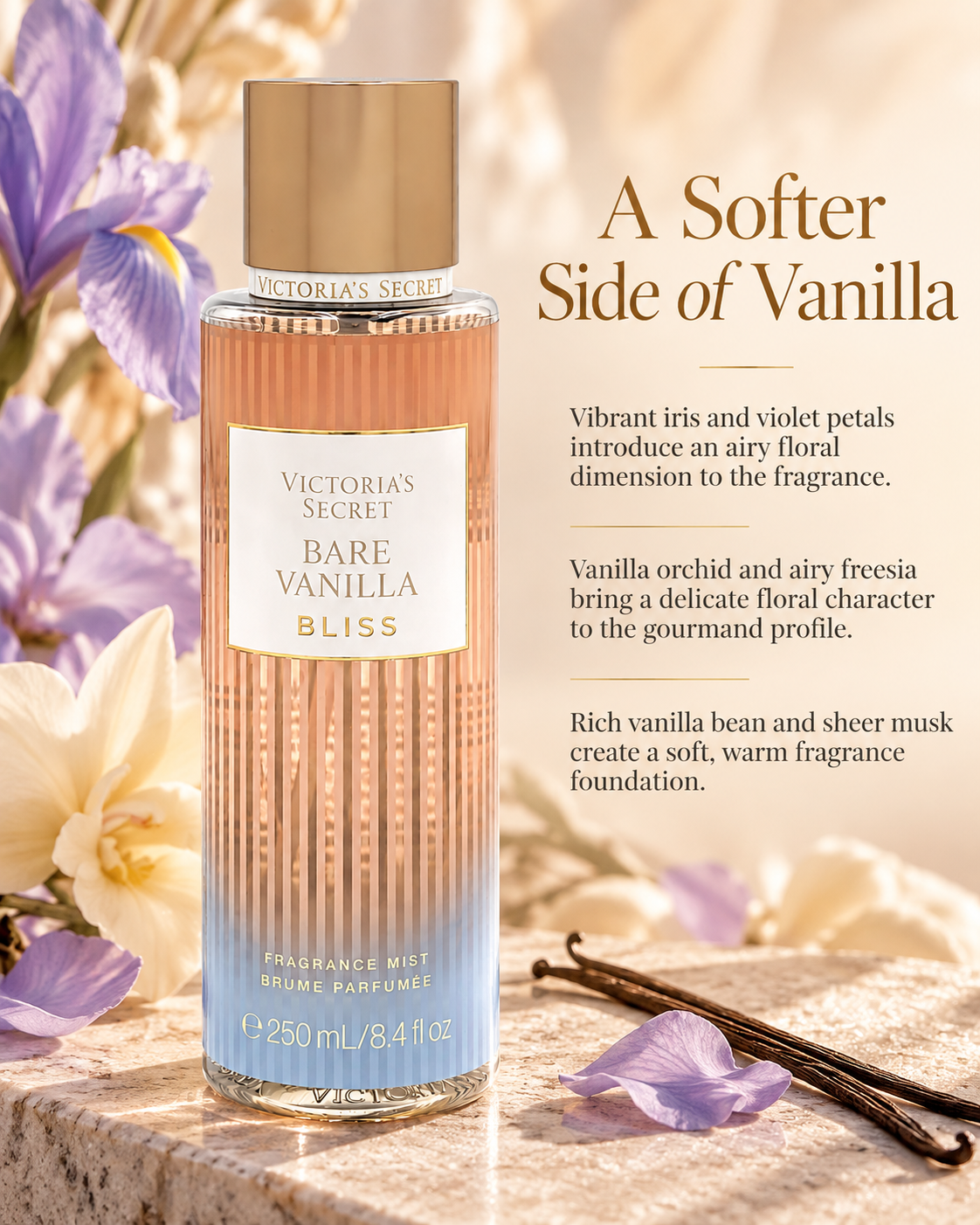 Victoria’s Secret Bare Vanilla Bliss Fragrance Mist – 8.4 fl oz