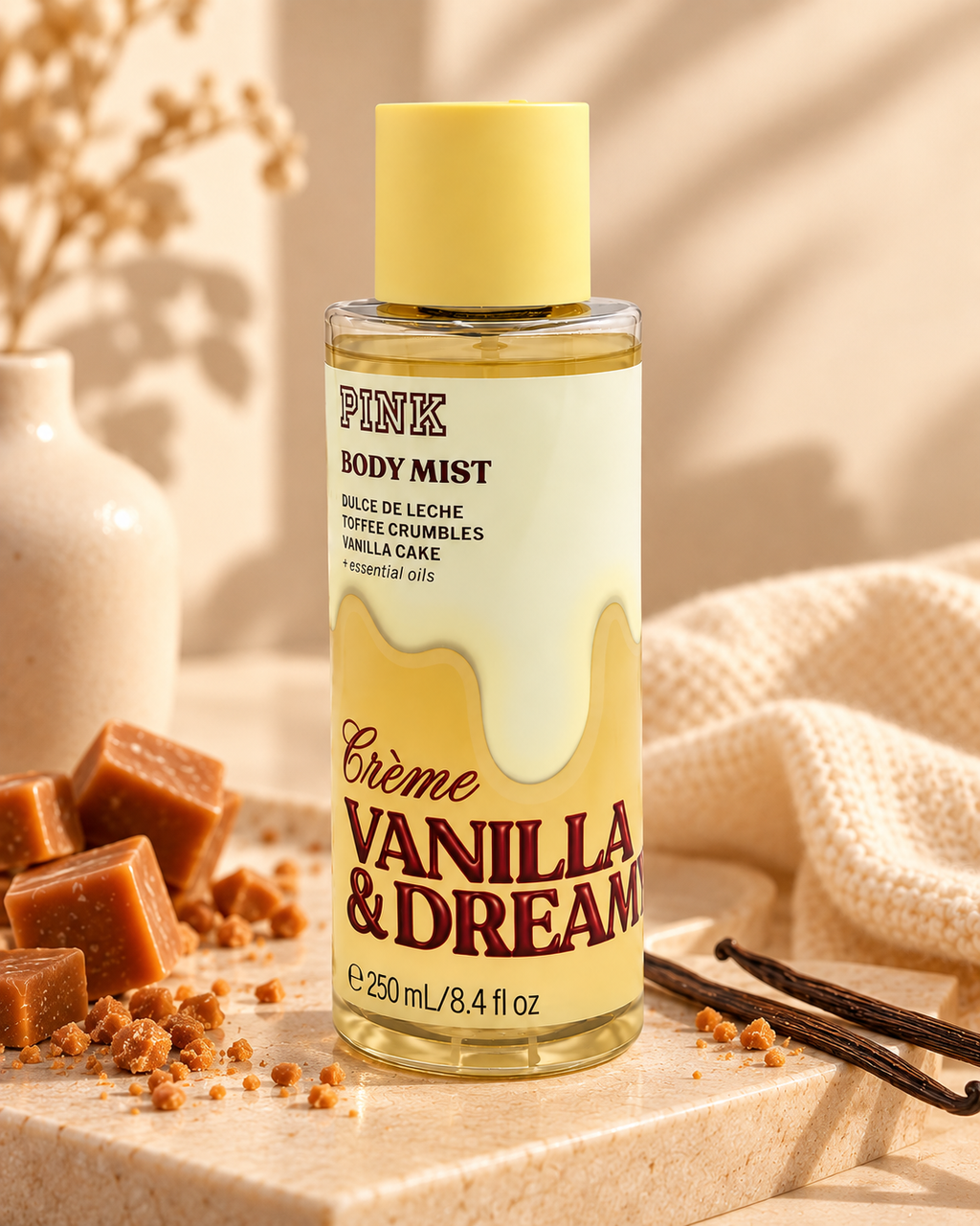 Victoria’s Secret PINK Crème Vanilla & Dreamy Body Mist, 8.4 fl oz