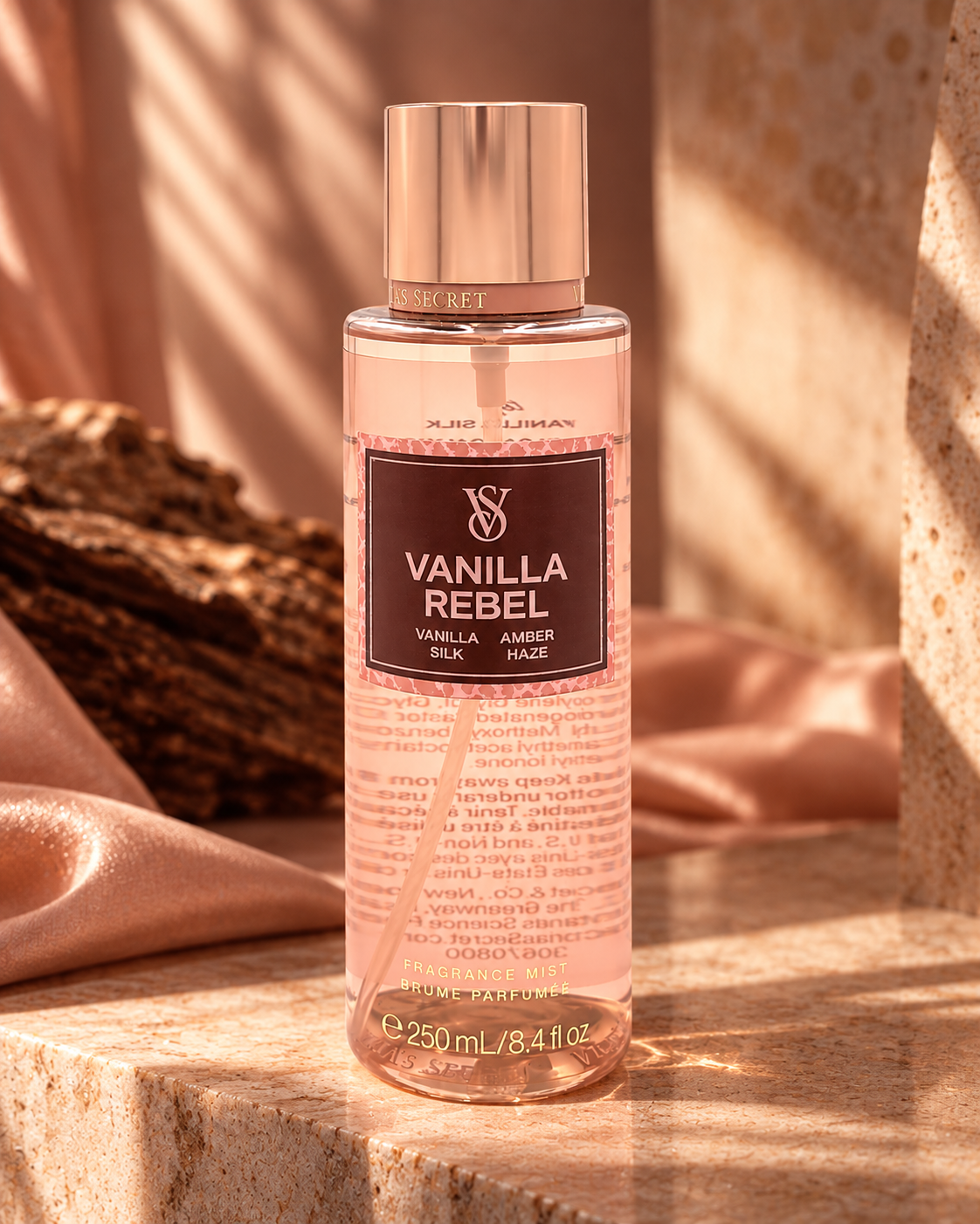 Victoria’s Secret Vanilla Rebel Fragrance Mist – Vanilla Silk & Amber Haze, 8.4 fl oz