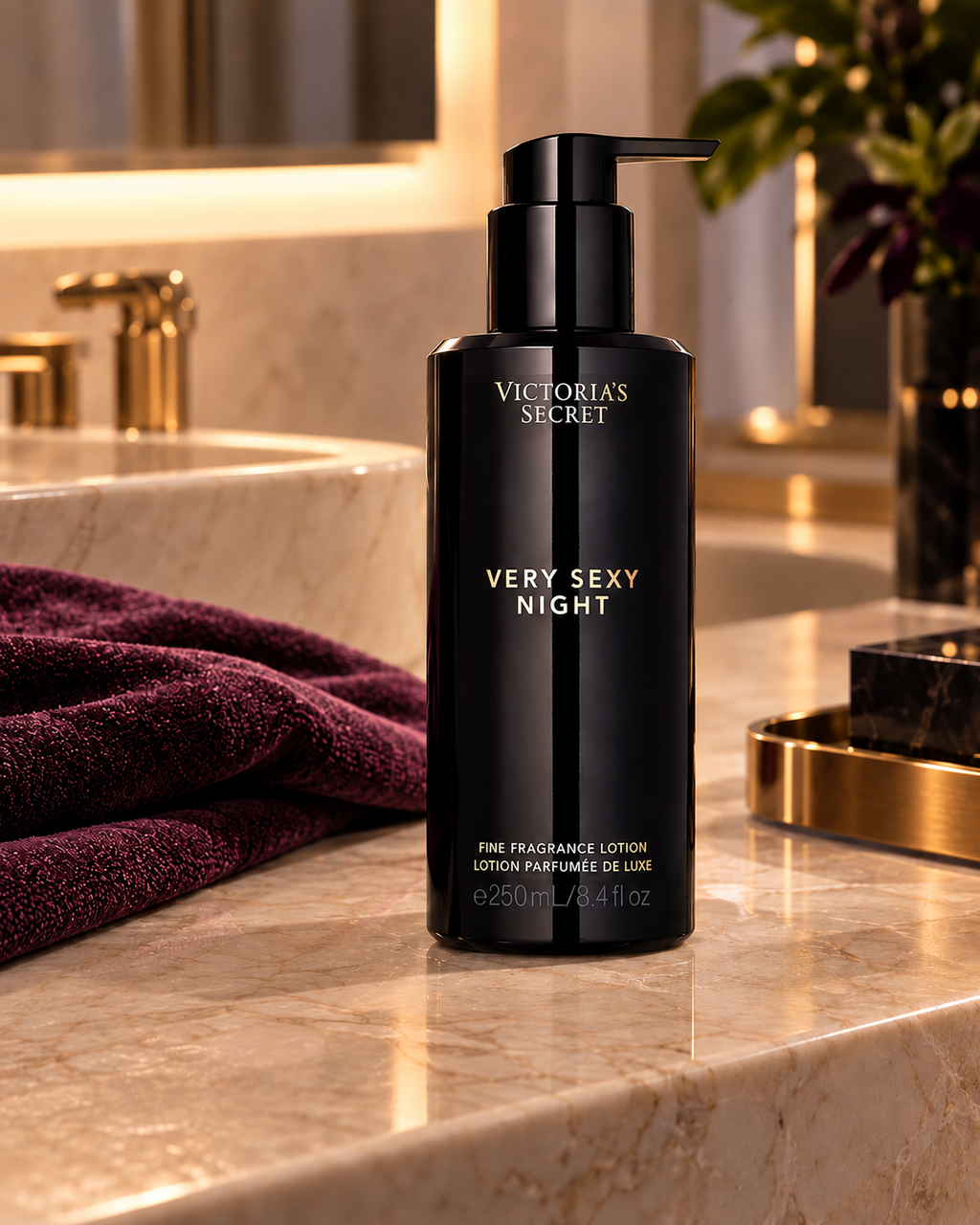 Victoria’s Secret Very Sexy Night Fine Fragrance Lotion 8.4 oz
