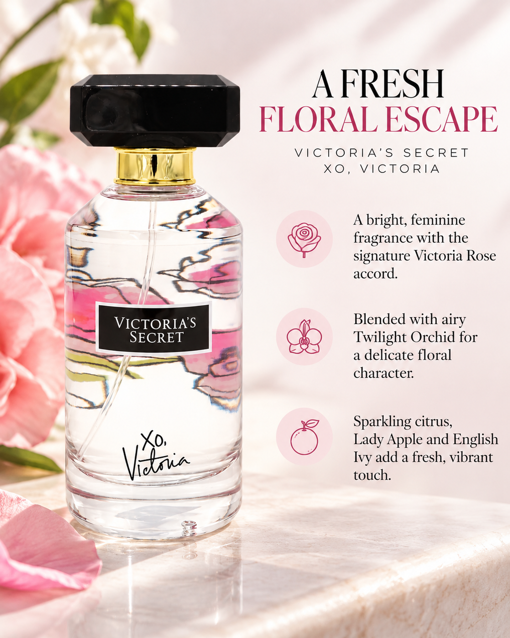 Victoria’s Secret XO, Victoria Eau de Parfum 3.4 oz