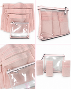 Victoria’s Secret 4-Piece Delicates Wash Bag Set, Pink