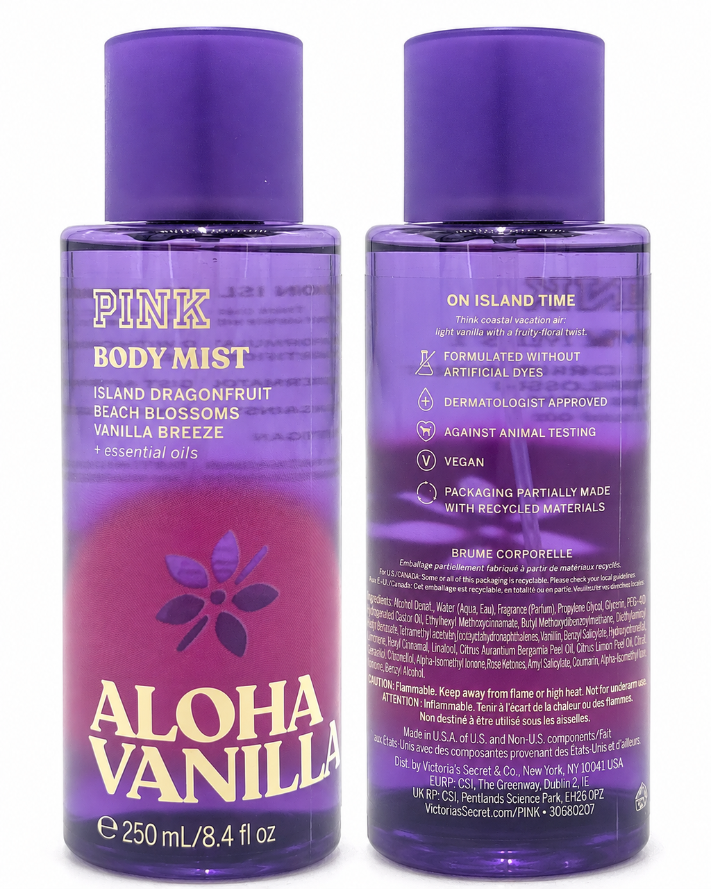 Victoria’s Secret PINK Aloha Vanilla Body Mist – Limited Edition, 8.4 fl oz