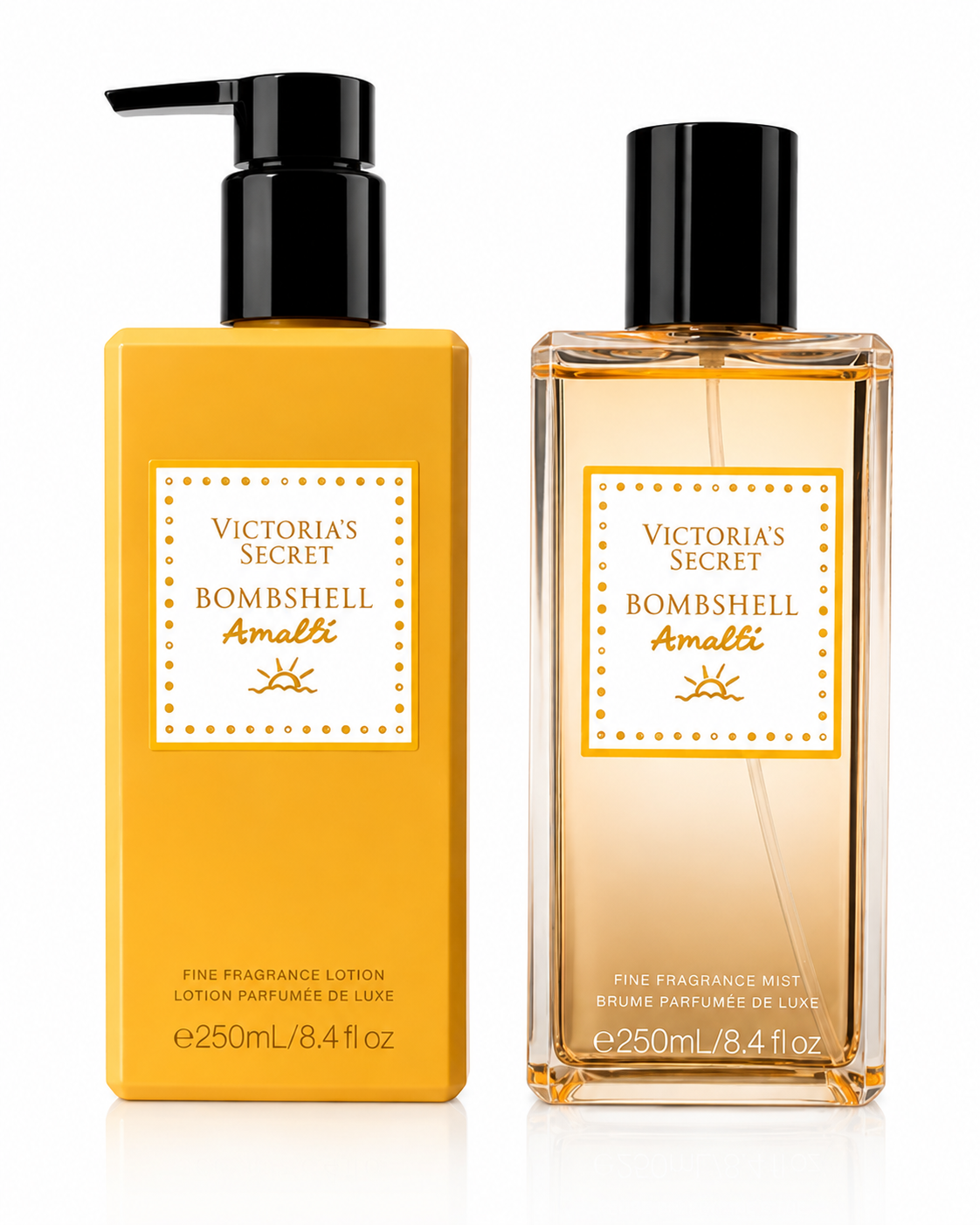 Victoria's Secret Bombshell Amalfi Fine Fragrance Mist & Lotion Set, 250 mL Each