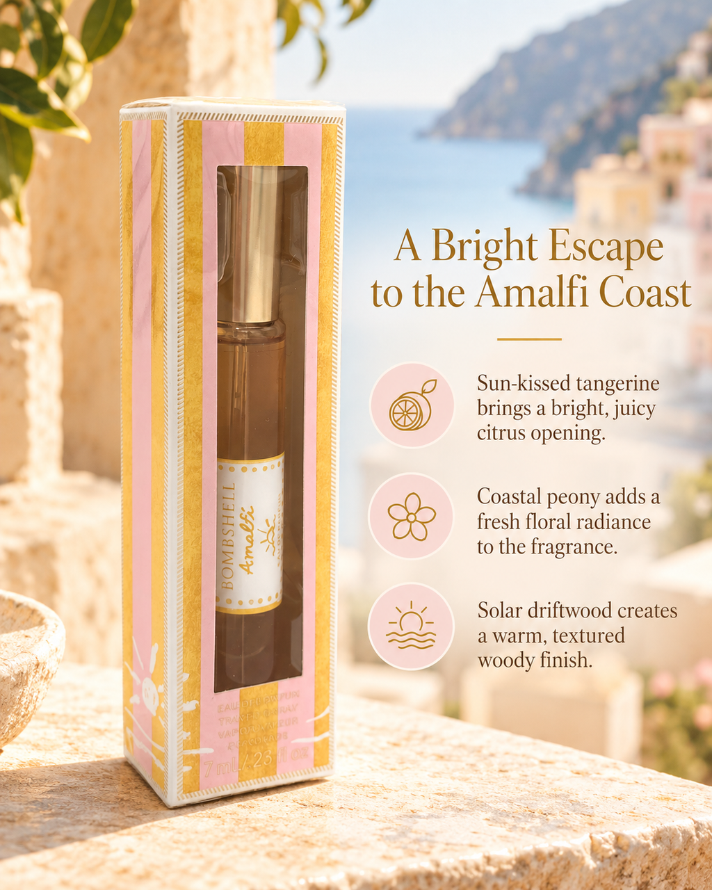 Victoria’s Secret Bombshell Amalfi Eau de Parfum Travel Spray 0.23 fl oz