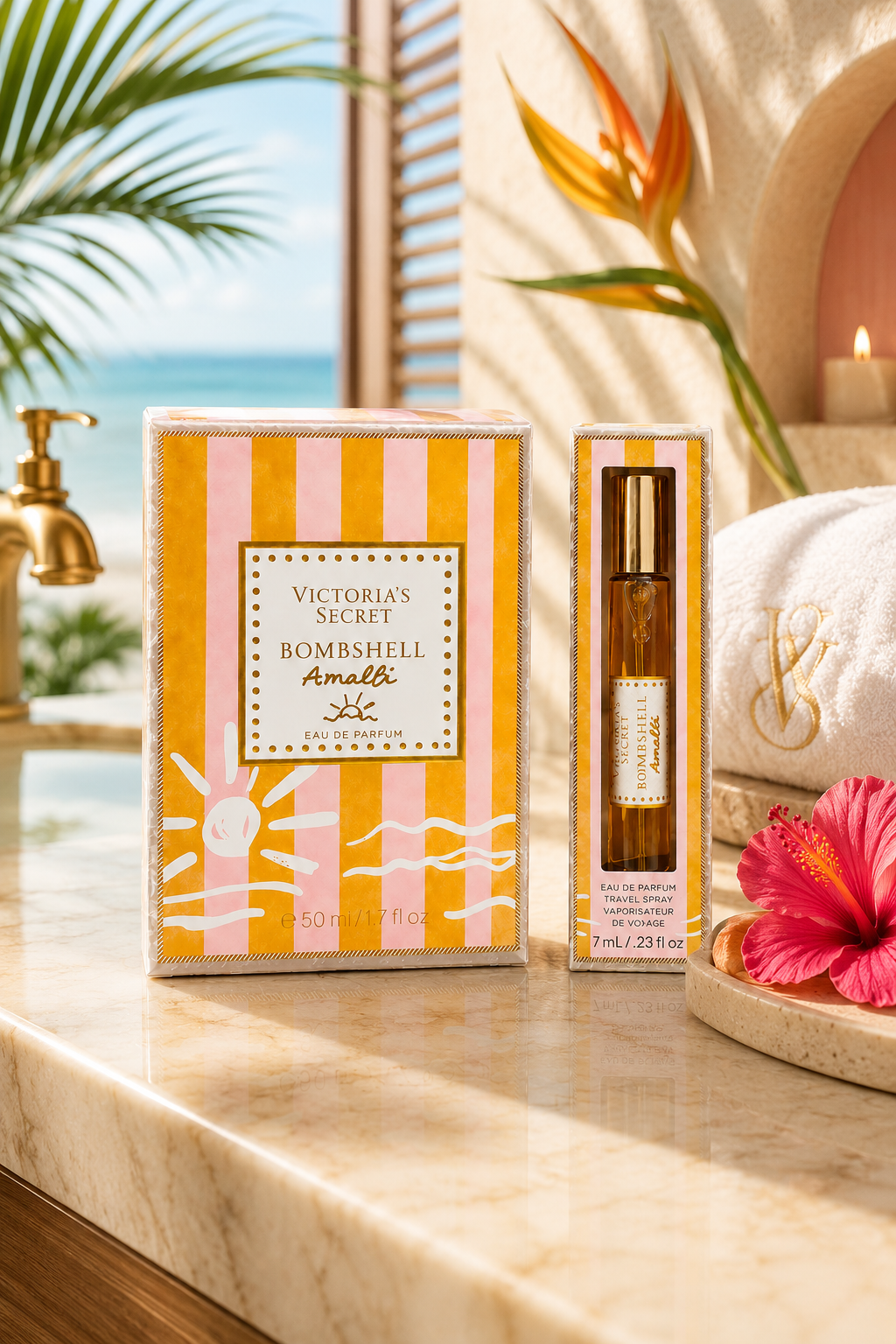 Victoria’s Secret Bombshell Amalfi Eau de Parfum Set, 1.7 oz + 0.23 oz Travel Spray