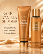 Victoria’s Secret Bare Vanilla Shimmer Fragrance Mist & Lotion Set, 8.4 oz + 8 oz