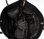 Victoria’s Secret Black Faux Leather Tote Bag & Wristlet Set