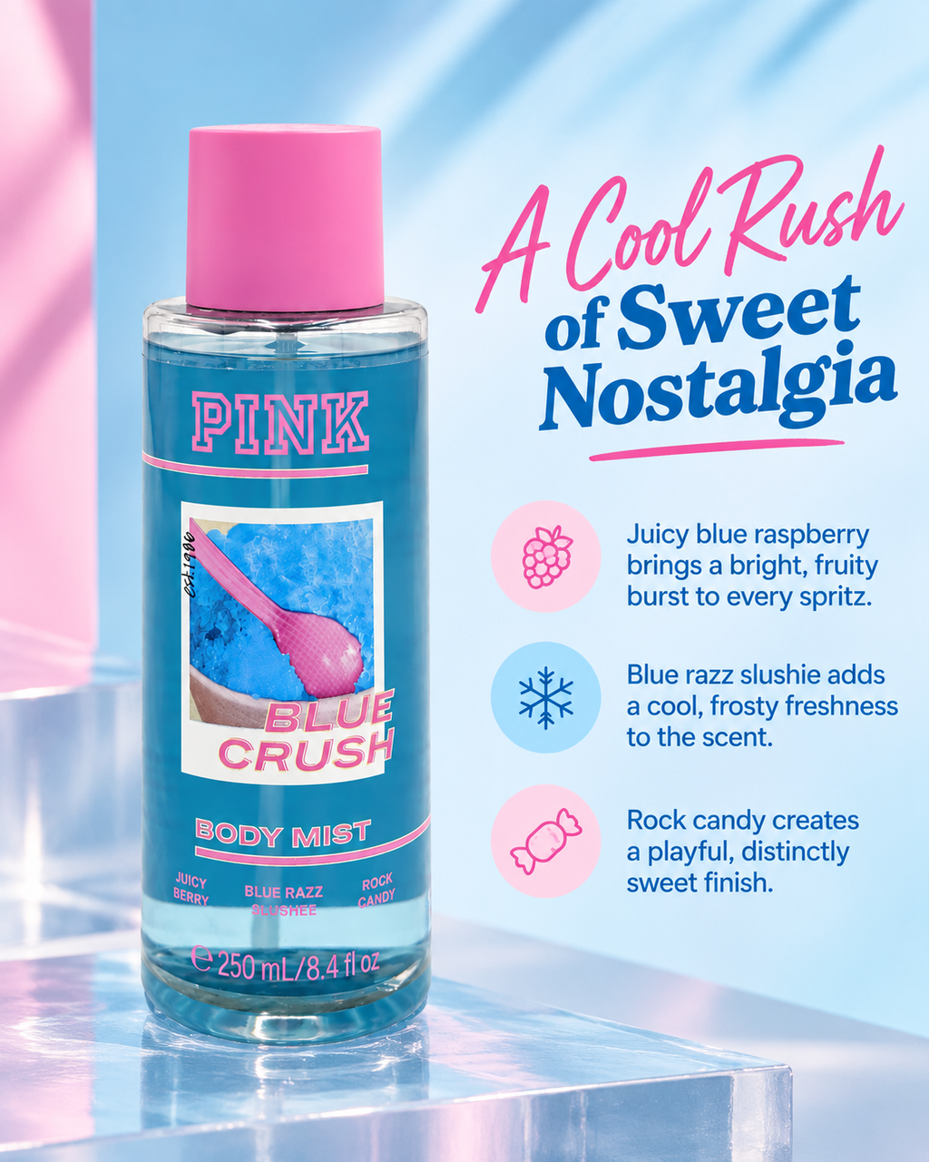 PINK Blue Crush Body Mist – 8.4 fl oz