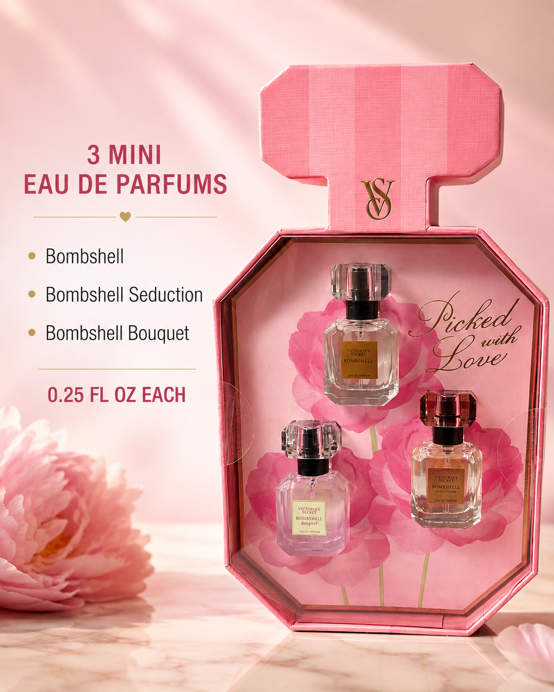 Victoria’s Secret 3-Piece Bombshell Mini Eau de Parfum Gift Set