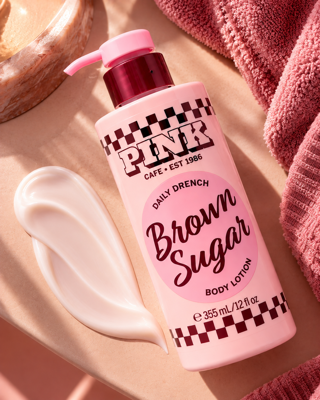 Victoria’s Secret PINK Brown Sugar Daily Drench Body Lotion, 12 fl oz