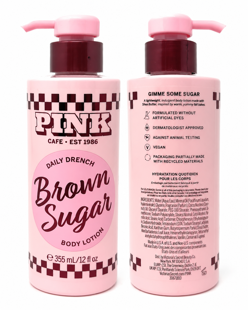 Victoria’s Secret PINK Brown Sugar Daily Drench Body Lotion, 12 fl oz