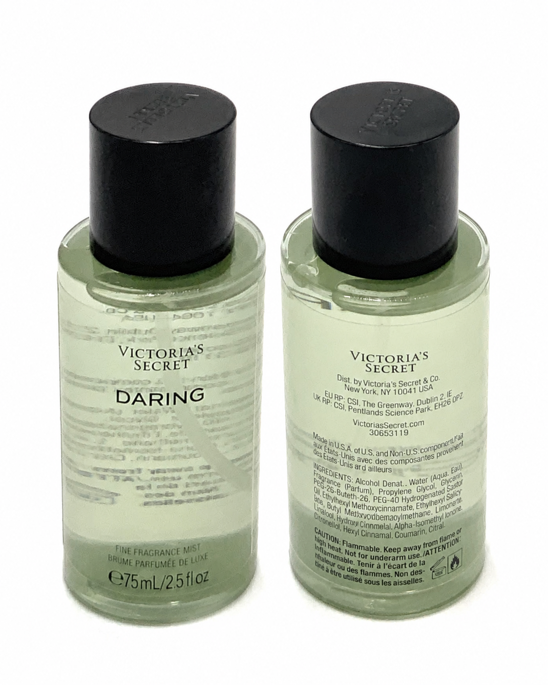 Victoria’s Secret Daring Fine Fragrance Mist, Amber Woody, 2.5 fl oz Travel Size