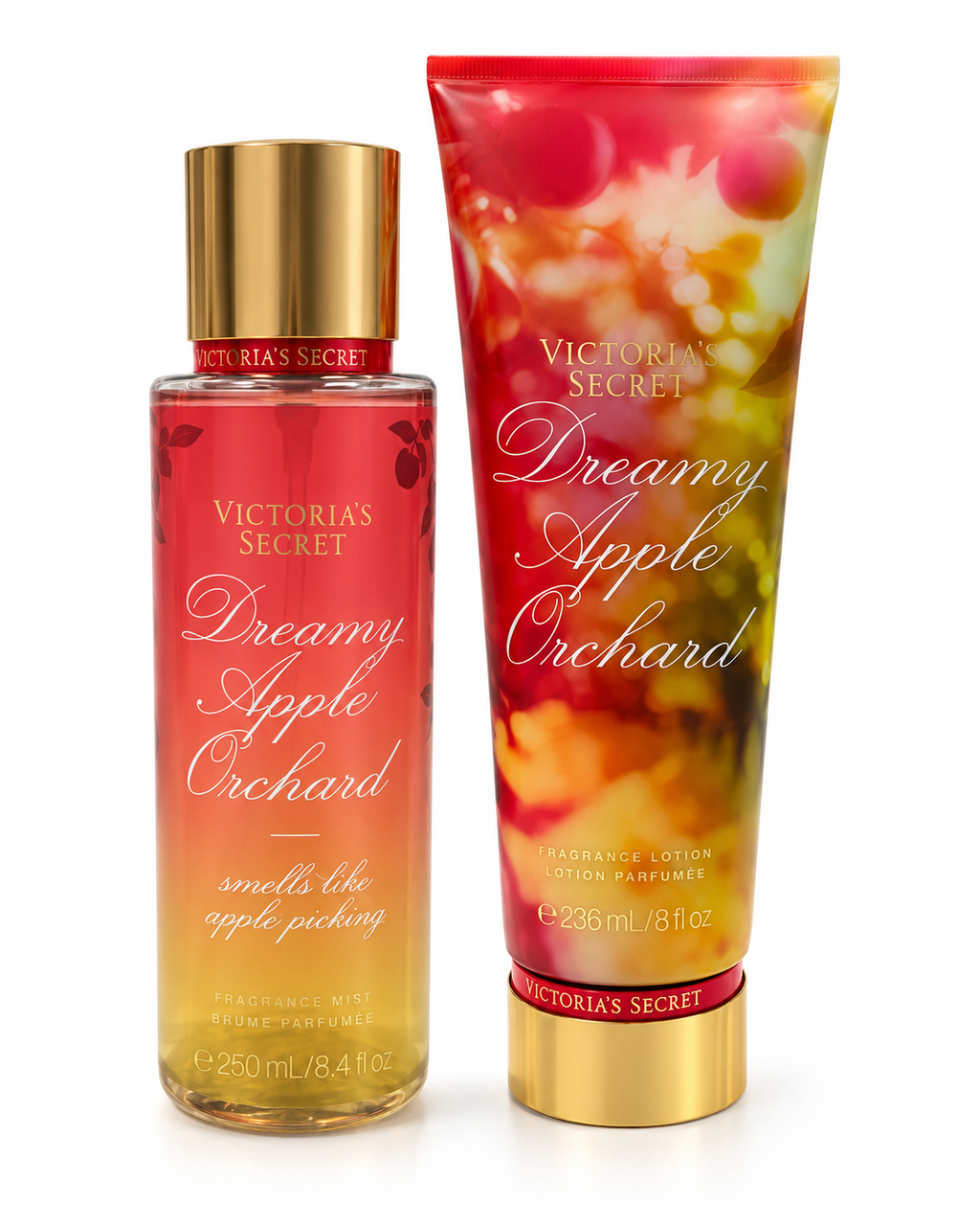 Victoria’s Secret Dreamy Apple Orchard Fragrance Mist & Lotion 2-Piece Set, Fruity Floral Scent