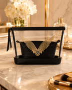Victoria’s Secret Fashion Show 2025 2-Piece Cosmetic Bag Set, Clear & Black