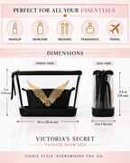 Victoria’s Secret Fashion Show 2025 2-Piece Cosmetic Bag Set, Clear & Black