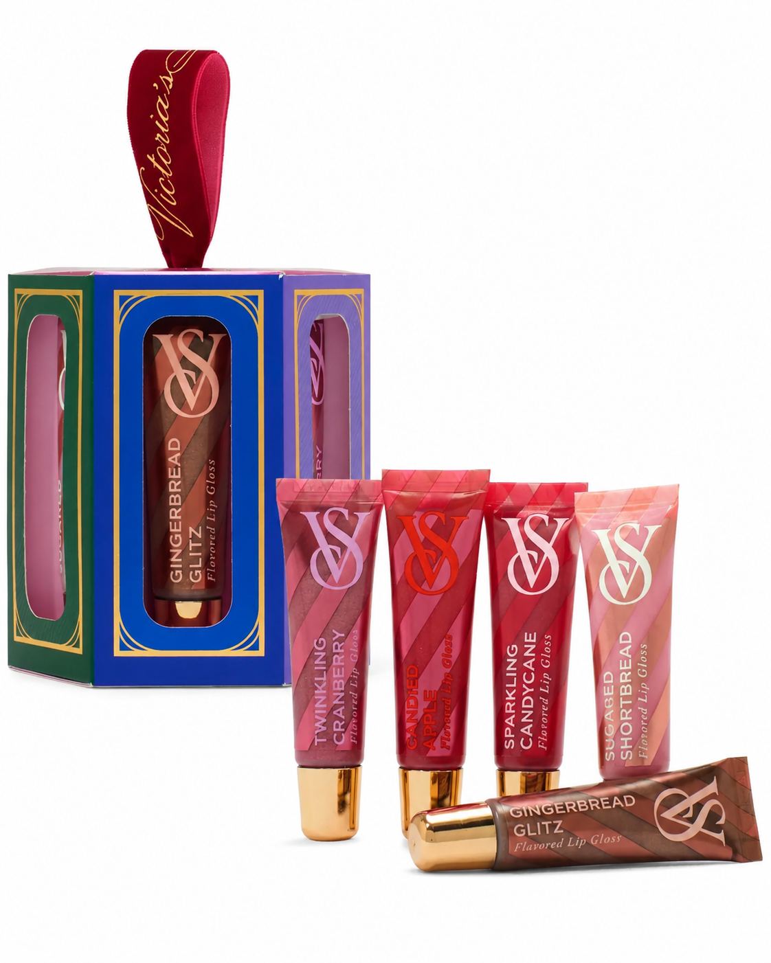 Victoria’s Secret Flavor Favorites Lip Gloss Gift Set, 5-Piece Holiday Collection