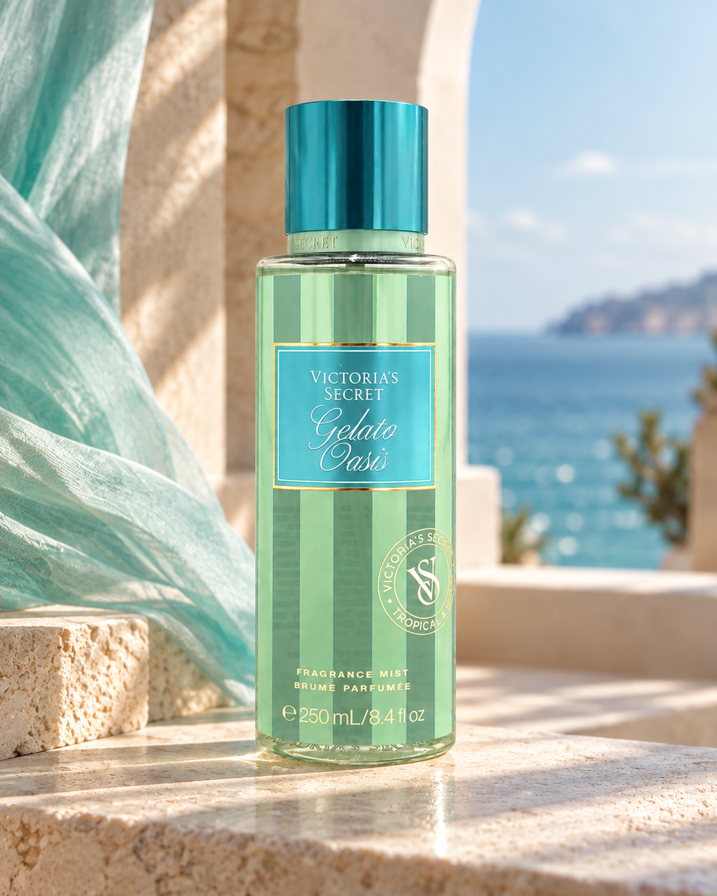 Victoria's Secret Gelato Oasis Fragrance Mist, Vanilla Gourmand, 8.4 fl oz (250 mL)