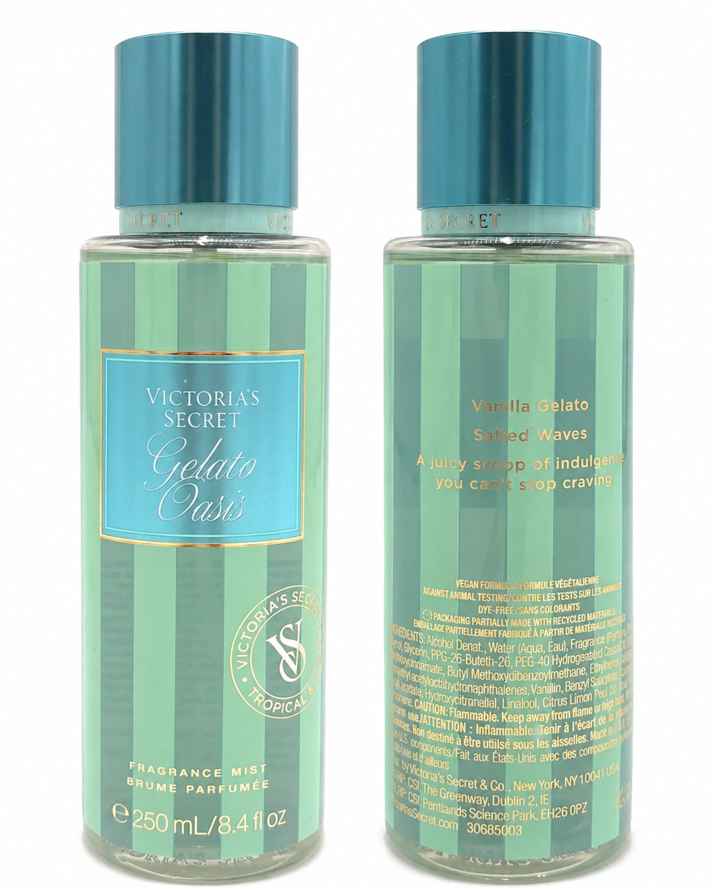 Victoria's Secret Gelato Oasis Fragrance Mist, Vanilla Gourmand, 8.4 fl oz (250 mL)
