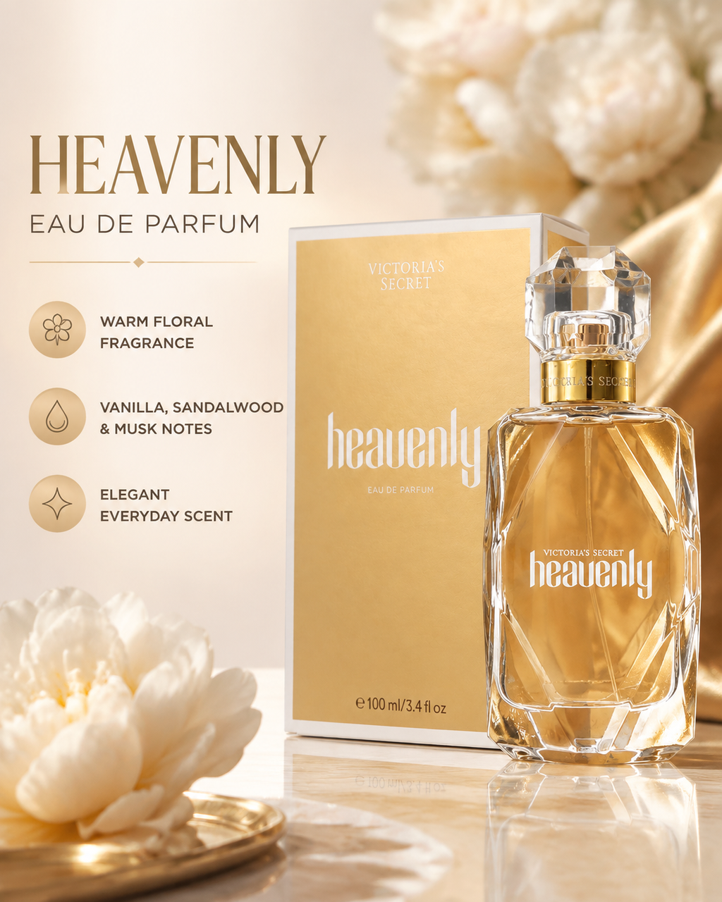Victoria’s Secret Heavenly Eau de Parfum for Women 3.4 fl oz