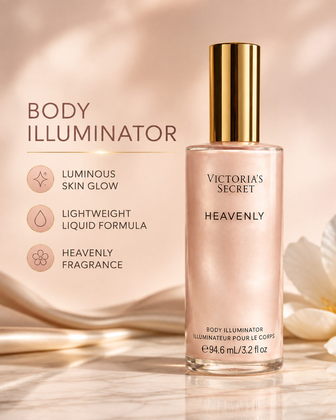 Victoria’s Secret Heavenly Illuminating Body Drops Body Illuminator 3.2 fl oz