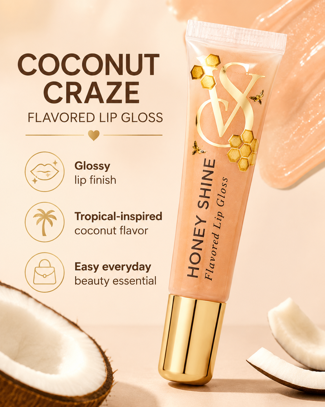 Victoria’s Secret Flavor Favorites Coconut Craze Flavored Lip Gloss