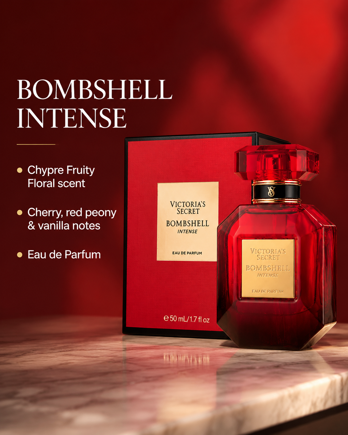 Victoria’s Secret Bombshell Intense Eau de Parfum 1.7 oz
