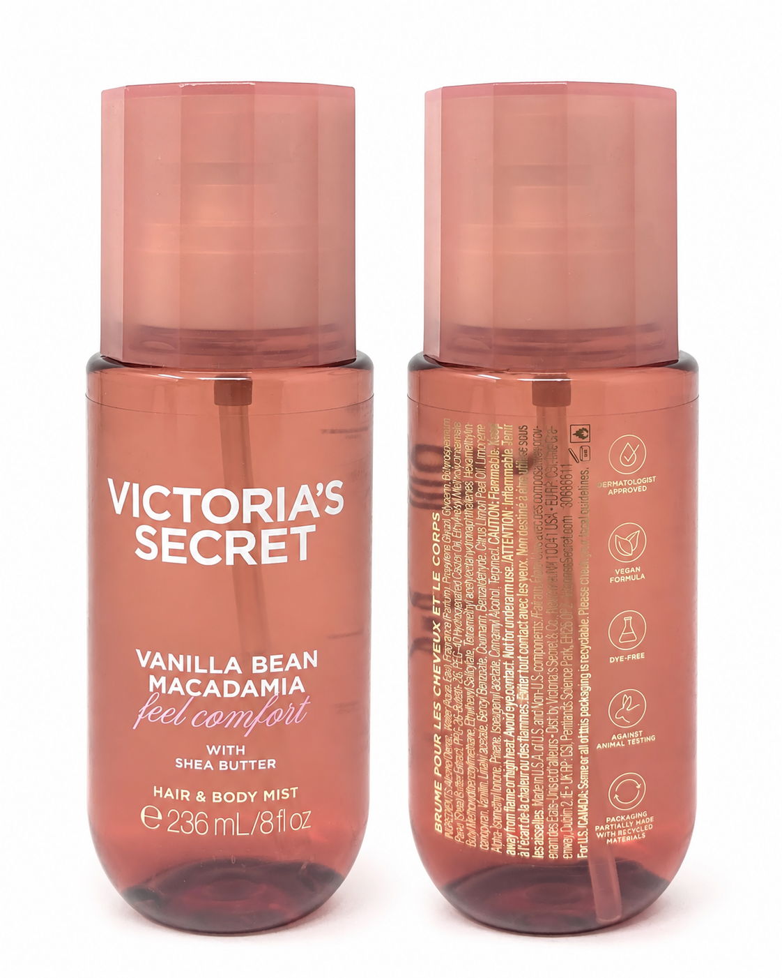 Victoria's Secret Vanilla Bean Macadamia Hair & Body Mist 8 fl oz