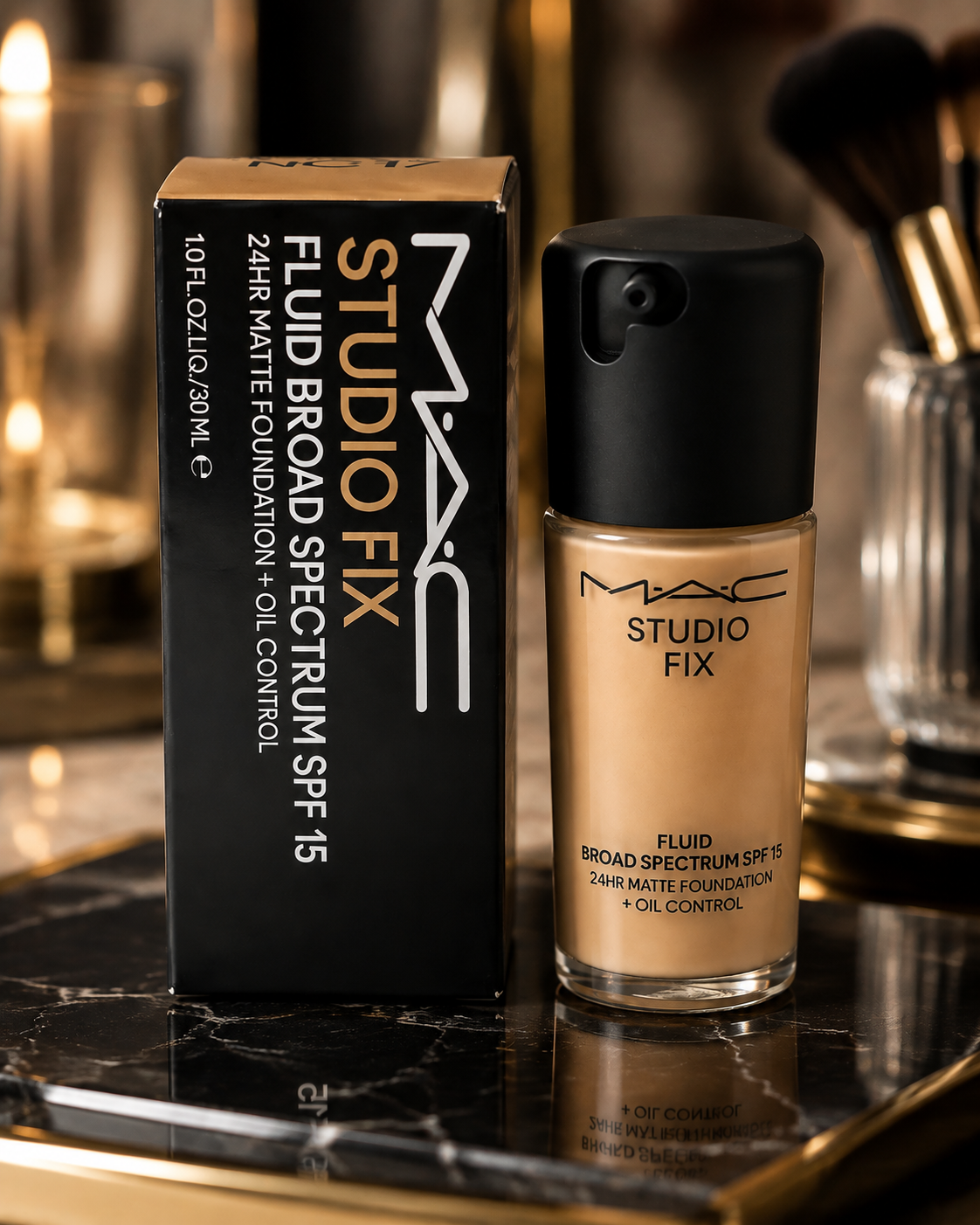 MAC Studio Fix Fluid SPF 15 24HR Matte Foundation NC17 30ml