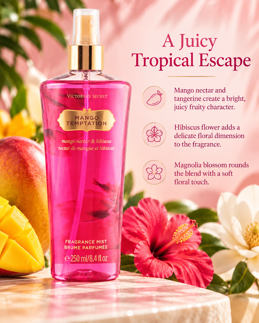 Victoria’s Secret Mango Temptation Fragrance Mist, 8.4 fl oz