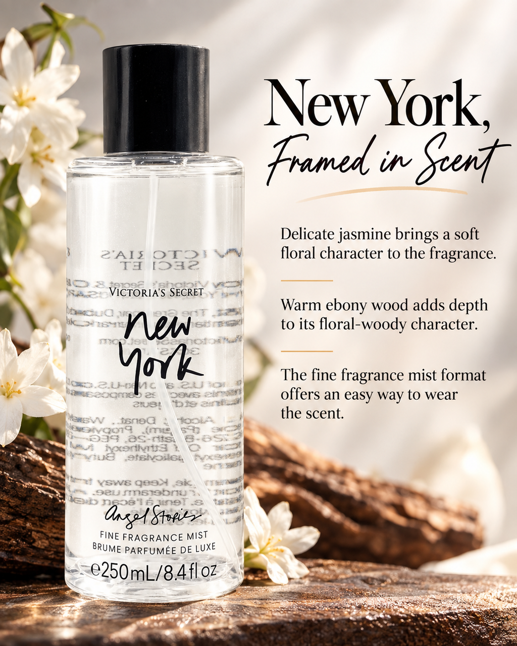 Victoria's Secret New York Angel Stories Fine Fragrance Mist 8.4 oz