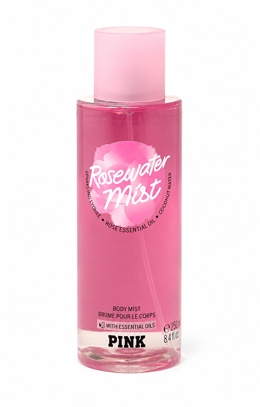 Victoria’s Secret PINK Rosewater Mist Body Mist with Essential Oils, 8.4 oz
