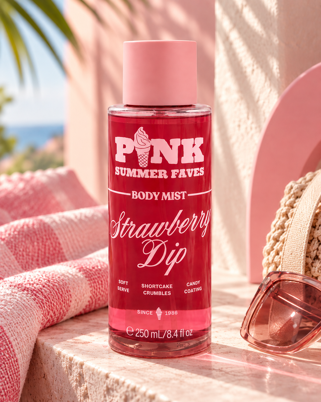Victoria’s Secret PINK Summer Faves Strawberry Dip Body Mist – 8.4 fl oz