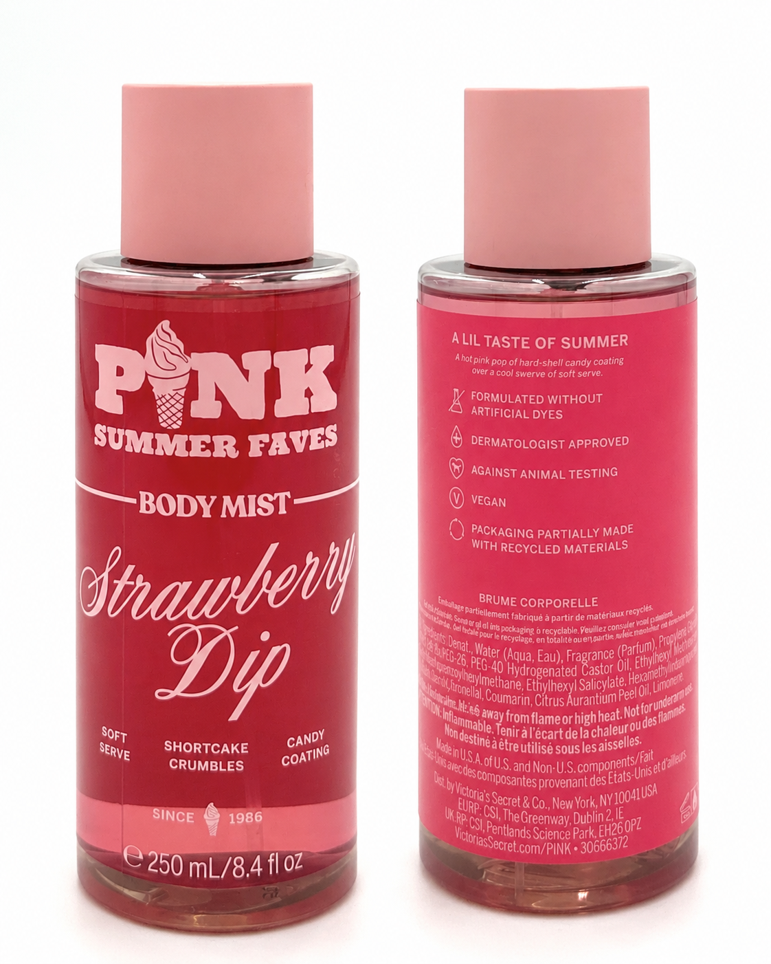 Victoria’s Secret PINK Summer Faves Strawberry Dip Body Mist – 8.4 fl oz