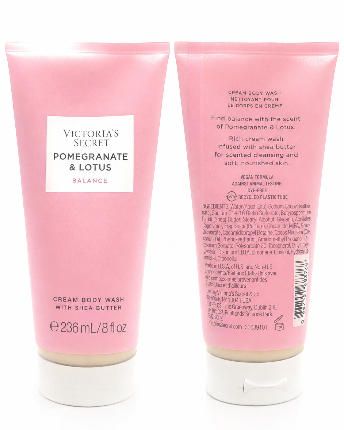 Victoria’s Secret Pomegranate & Lotus Balance Cream Body Wash with Shea Butter, 8 fl oz
