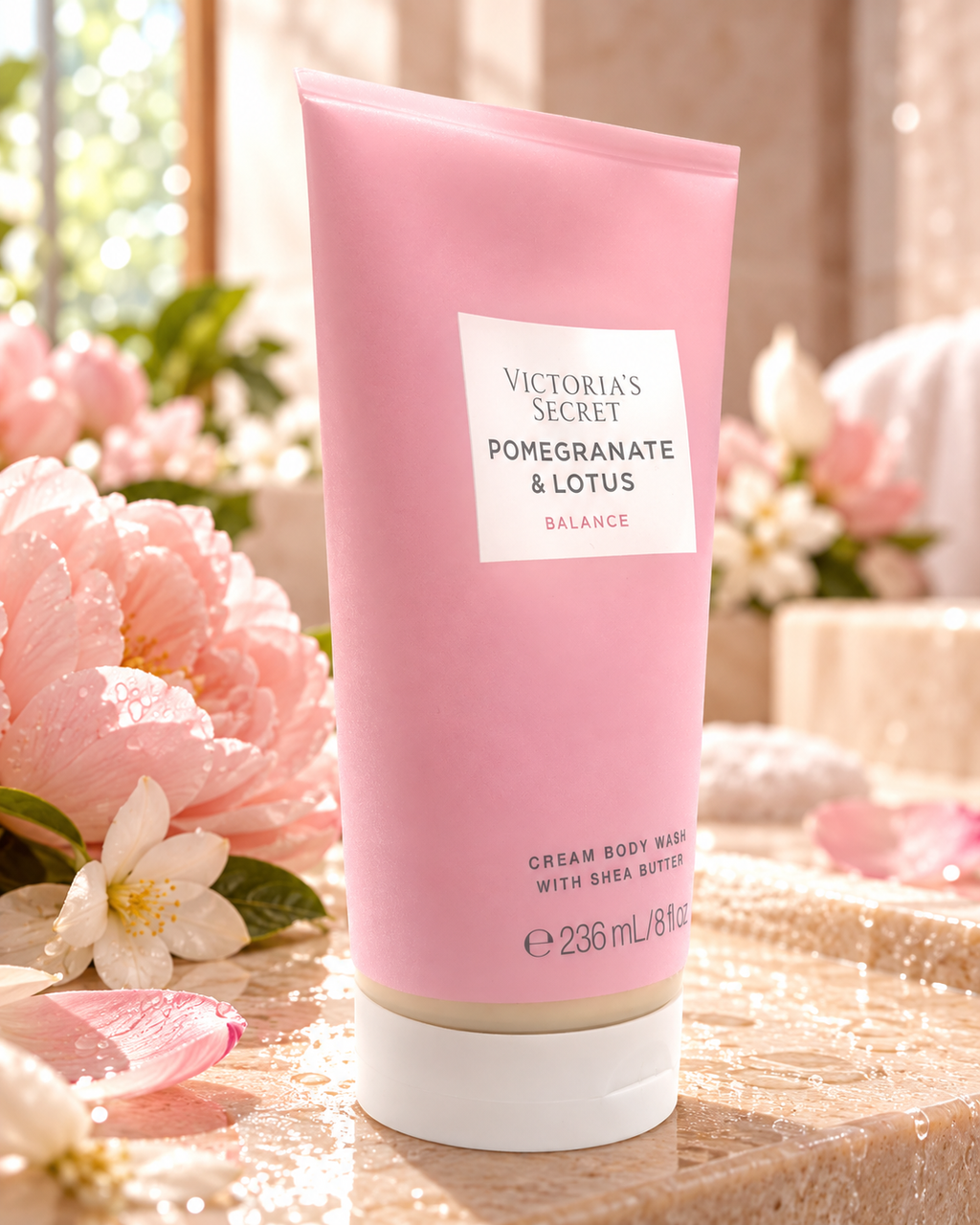 Victoria’s Secret Pomegranate & Lotus Balance Cream Body Wash with Shea Butter, 8 fl oz