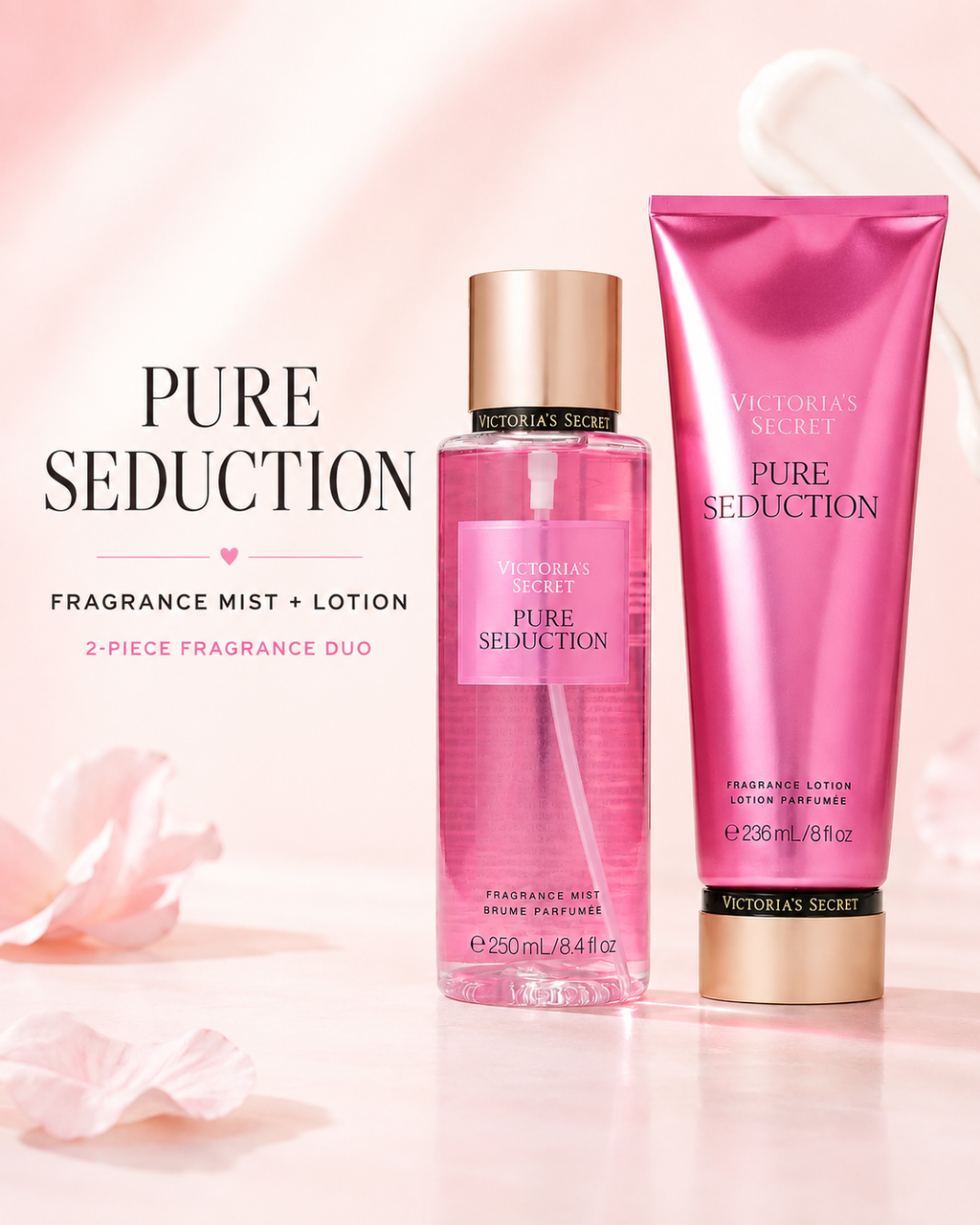 Victoria’s Secret Pure Seduction Fragrance Mist & Lotion Set – 2-Piece