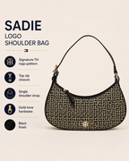 Tommy Hilfiger Women's Sadie Logo Shoulder Bag, Black