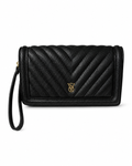 Victoria’s Secret V-Quilt Phone Wristlet, Black