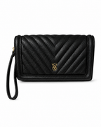 Victoria’s Secret V-Quilt Phone Wristlet, Black
