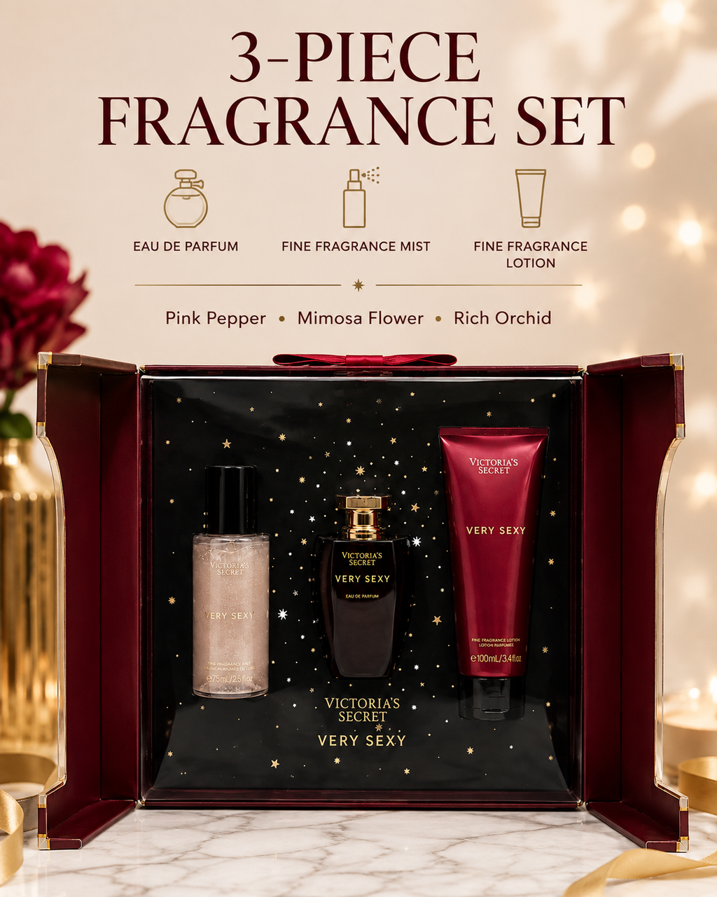Victoria’s Secret Very Sexy 3-Piece Fragrance Gift Set