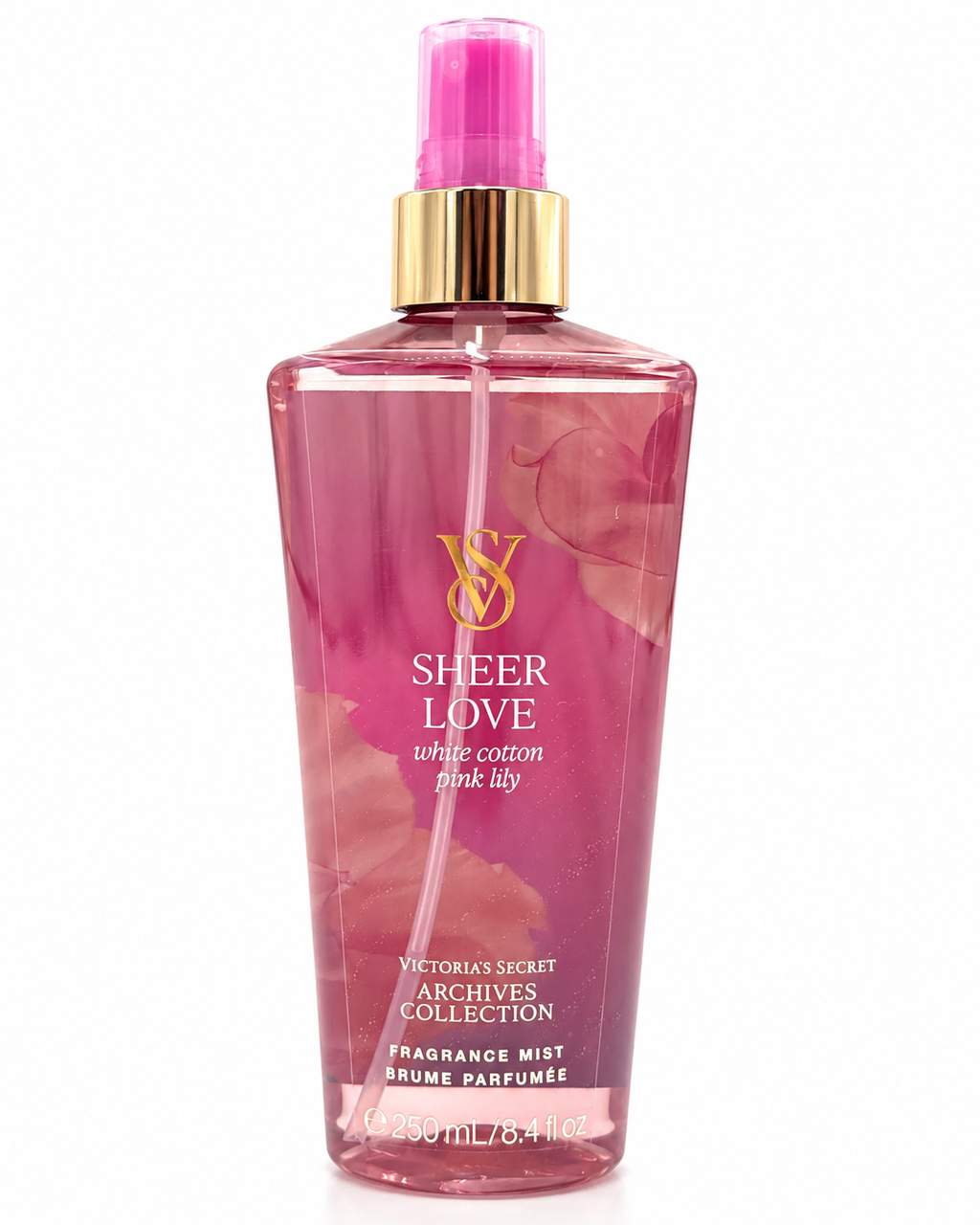 Victoria’s Secret Sheer Love Fragrance Mist – White Cotton & Pink Lily, 8.4 fl oz