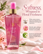 Victoria’s Secret Sheer Love Fragrance Mist – White Cotton & Pink Lily, 8.4 fl oz