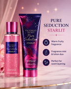 Victoria’s Secret Pure Seduction Starlit Fragrance Mist & Lotion Set 2-Piece Bundle 250 mL + 236 mL