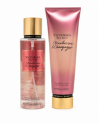 Victoria’s Secret Strawberries & Champagne Fragrance Mist & Lotion Set, 8.4 oz + 8 oz