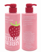 Victoria’s Secret PINK Juicy Strawberry Body Lotion with Strawberry Extract & Squalane, 12 fl oz
