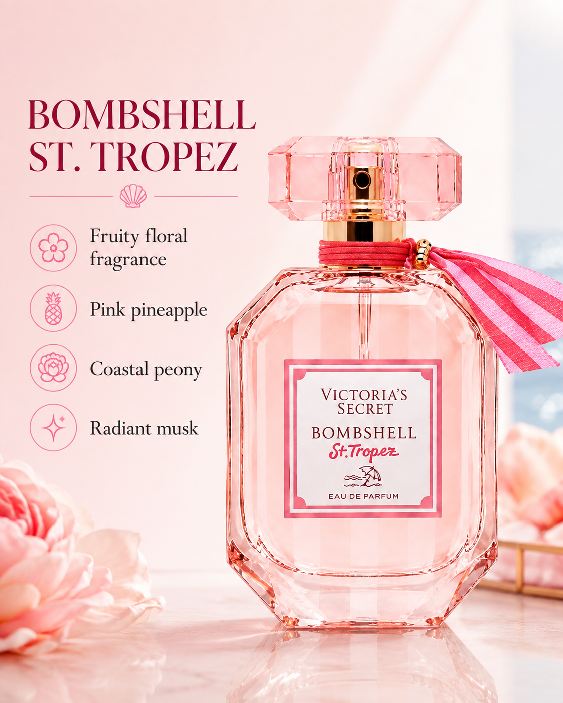 Victoria’s Secret Bombshell St. Tropez Eau de Parfum, 1.7 oz